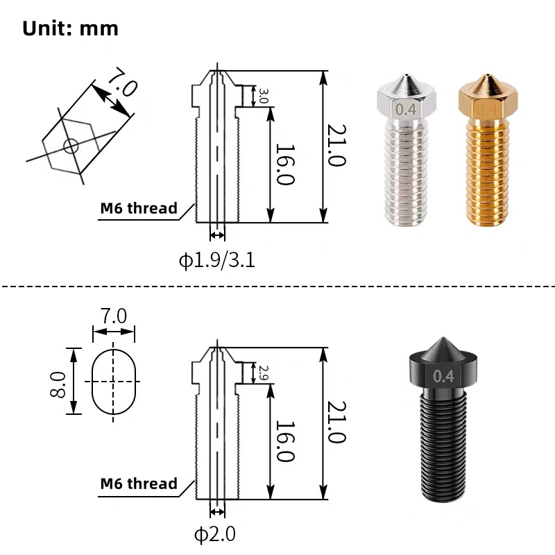 Volcano Nozzle For Artillery S - огляд і ціна Direct Drive Extruder