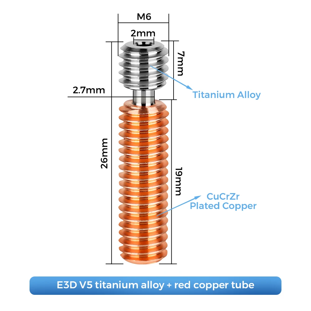 High Quality E3D V6 Throat V5  - огляд і ціна Direct Drive Extruder