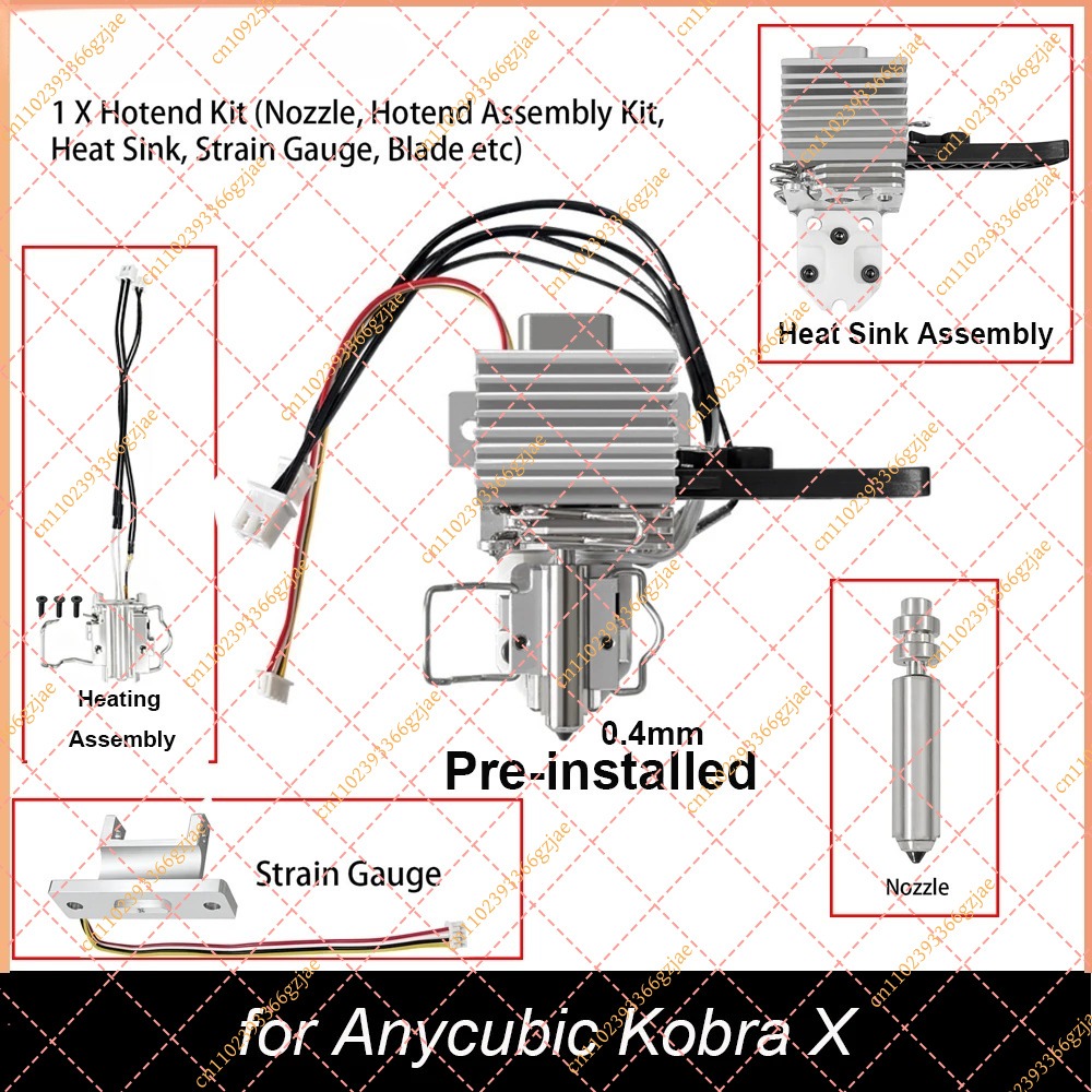 0.4mm Pre-Installed Hotend Kit - огляд і ціна Hotend 0.4Mm