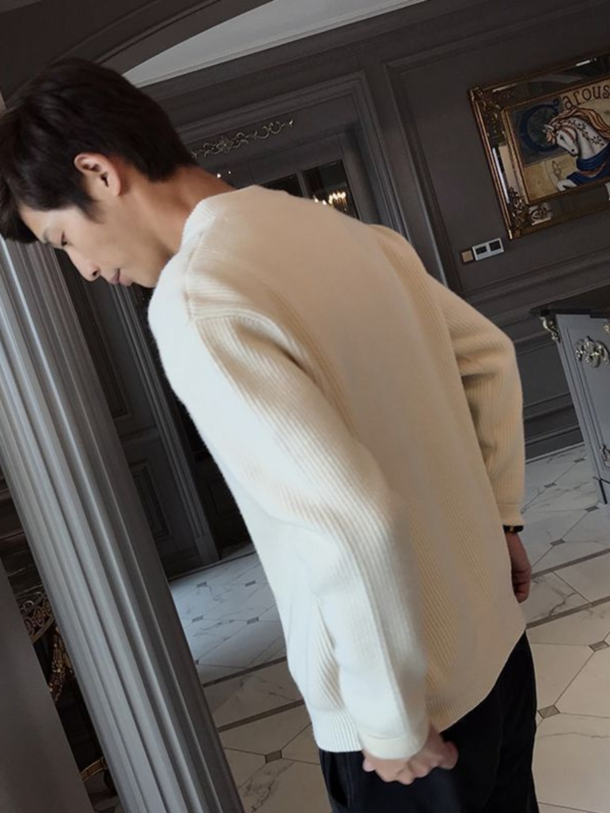 Men's Knitted Cardigan Sweater - огляд і ціна Resin Vat