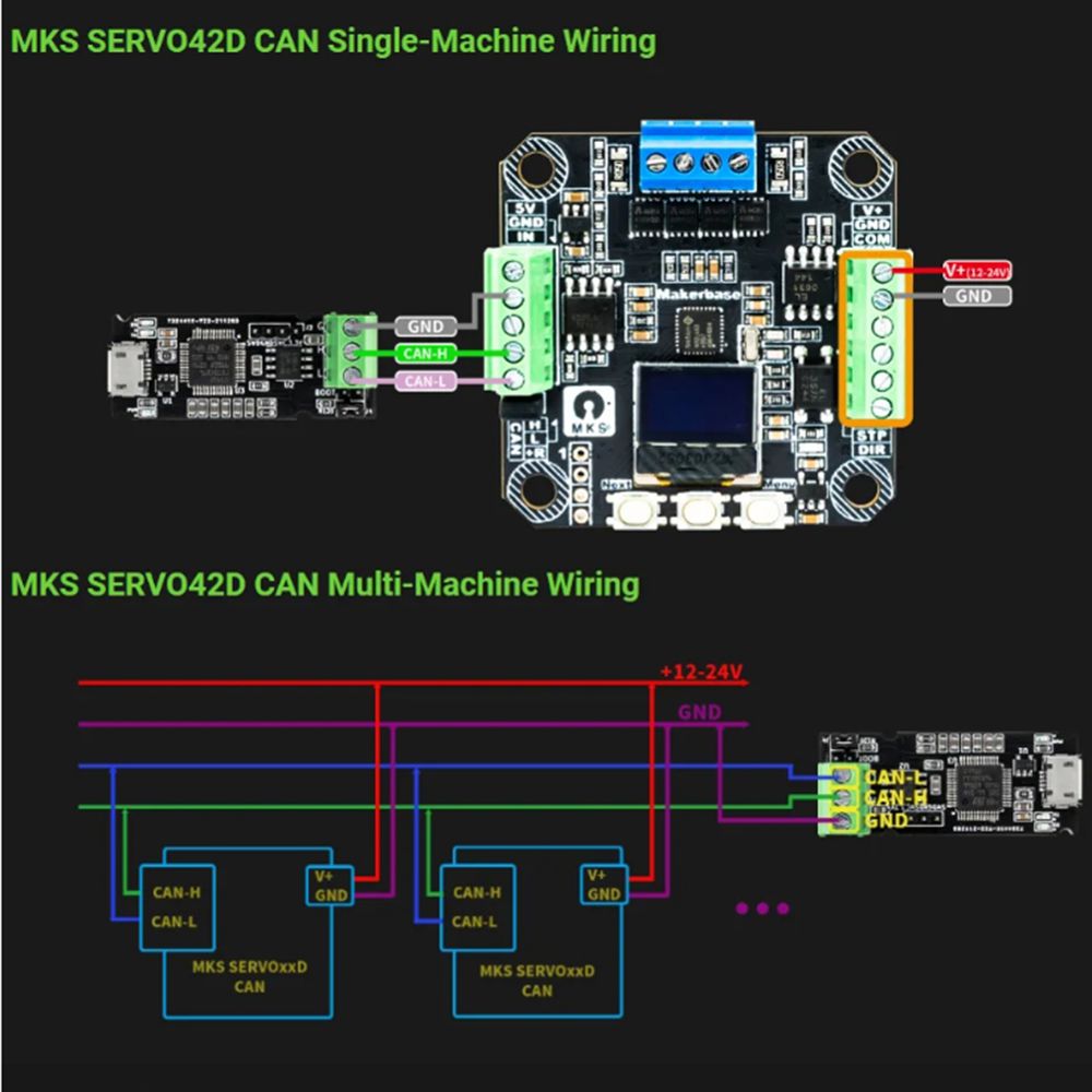 [AC18 Digital]/SERVO42D 40 CAN - огляд і ціна Closed Loop Stepper Motor Nema 17