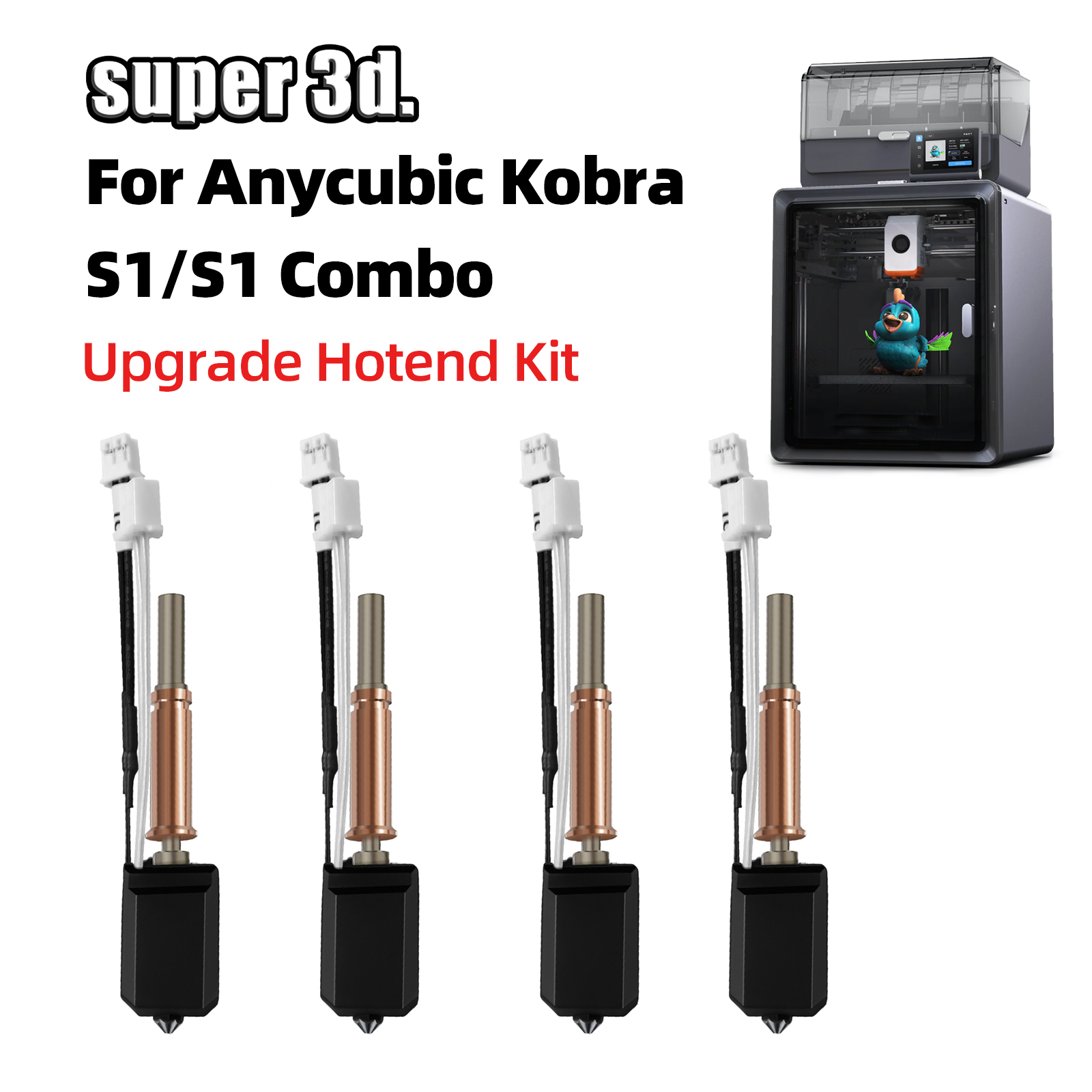 For Anycubic Kobra S1 Hotend K - огляд і ціна Hotend 0.4Mm
