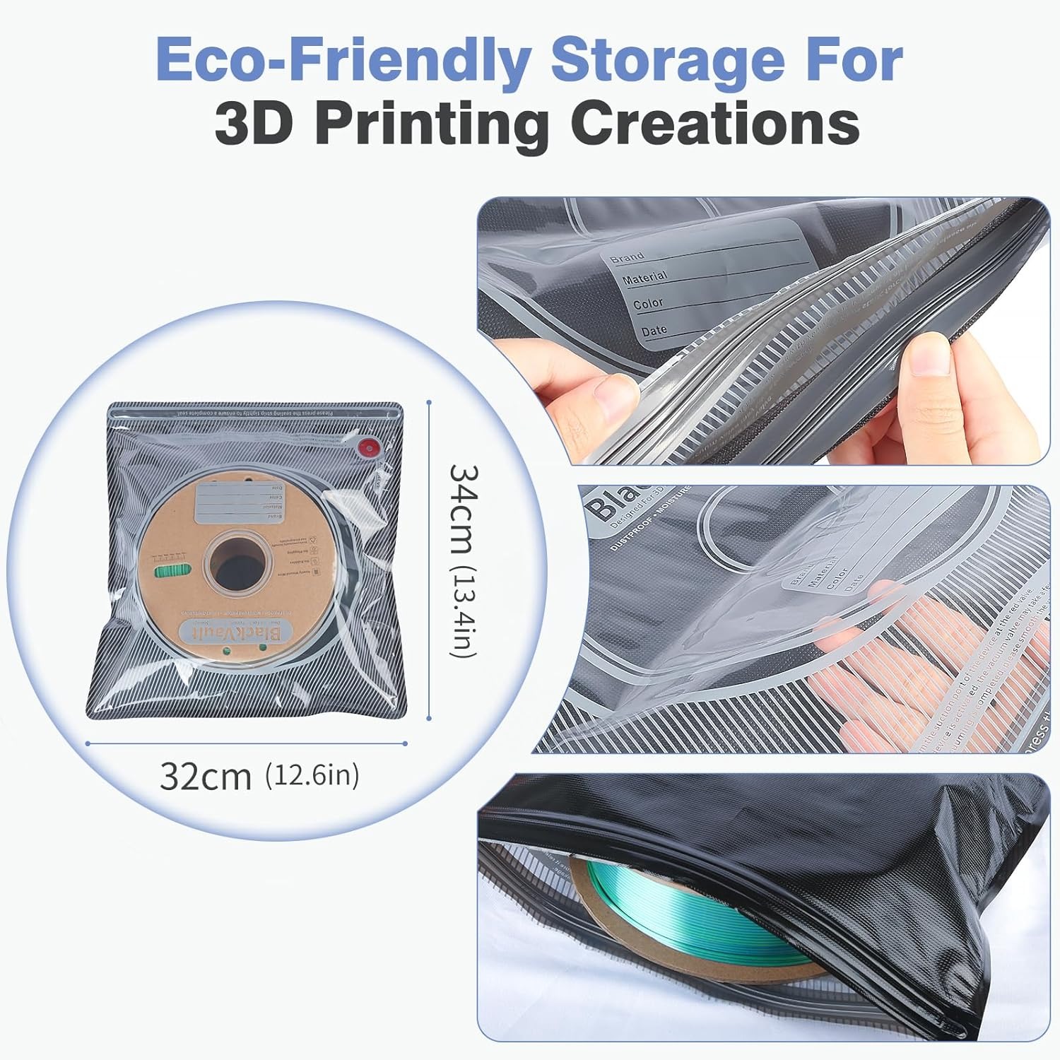 3D Filament Bag Black Filament - огляд і ціна Petg Filament