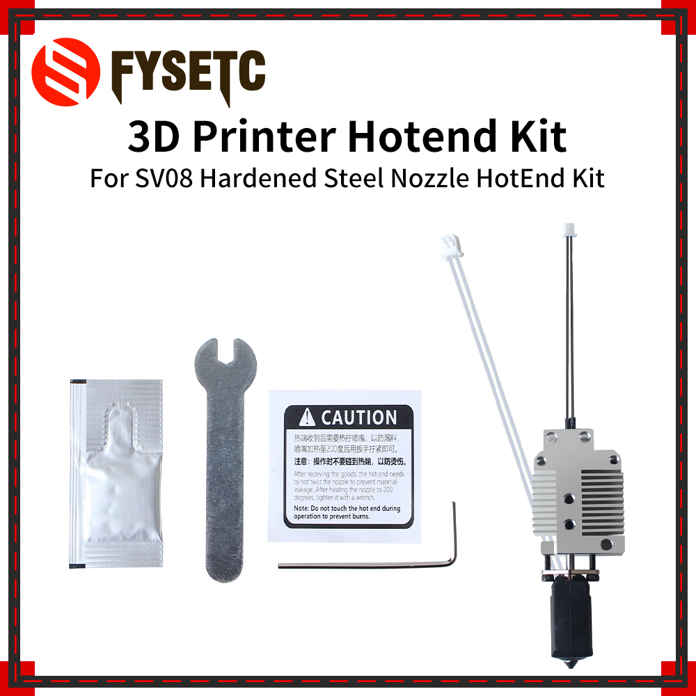 For SV08 Upgraded Hardened Ste - огляд і ціна Hotend 0.4Mm